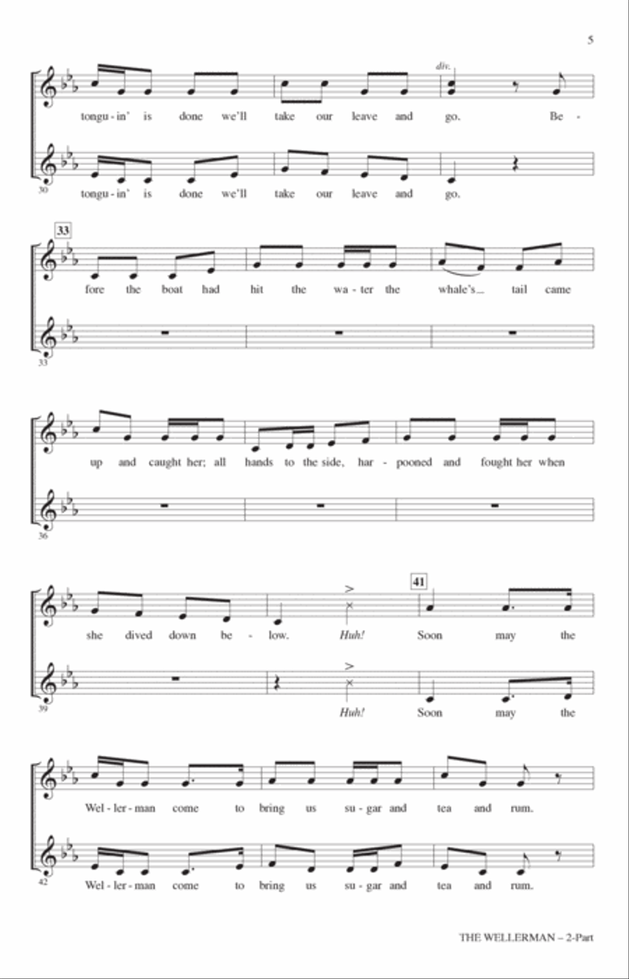 The Wellerman (arr. Roger Emerson) A Cappella scores gallery preview page 3