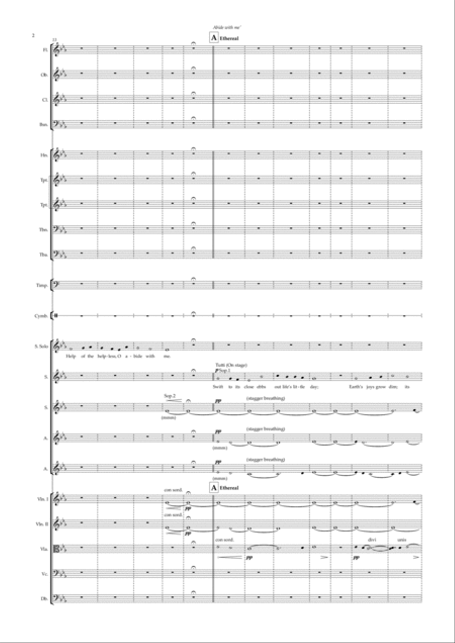 Abide With Me (Choir & Orchestra) Choir scores gallery preview page 2