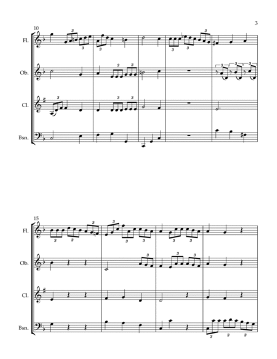 Andante Woodwind Quartet scores gallery preview page 3