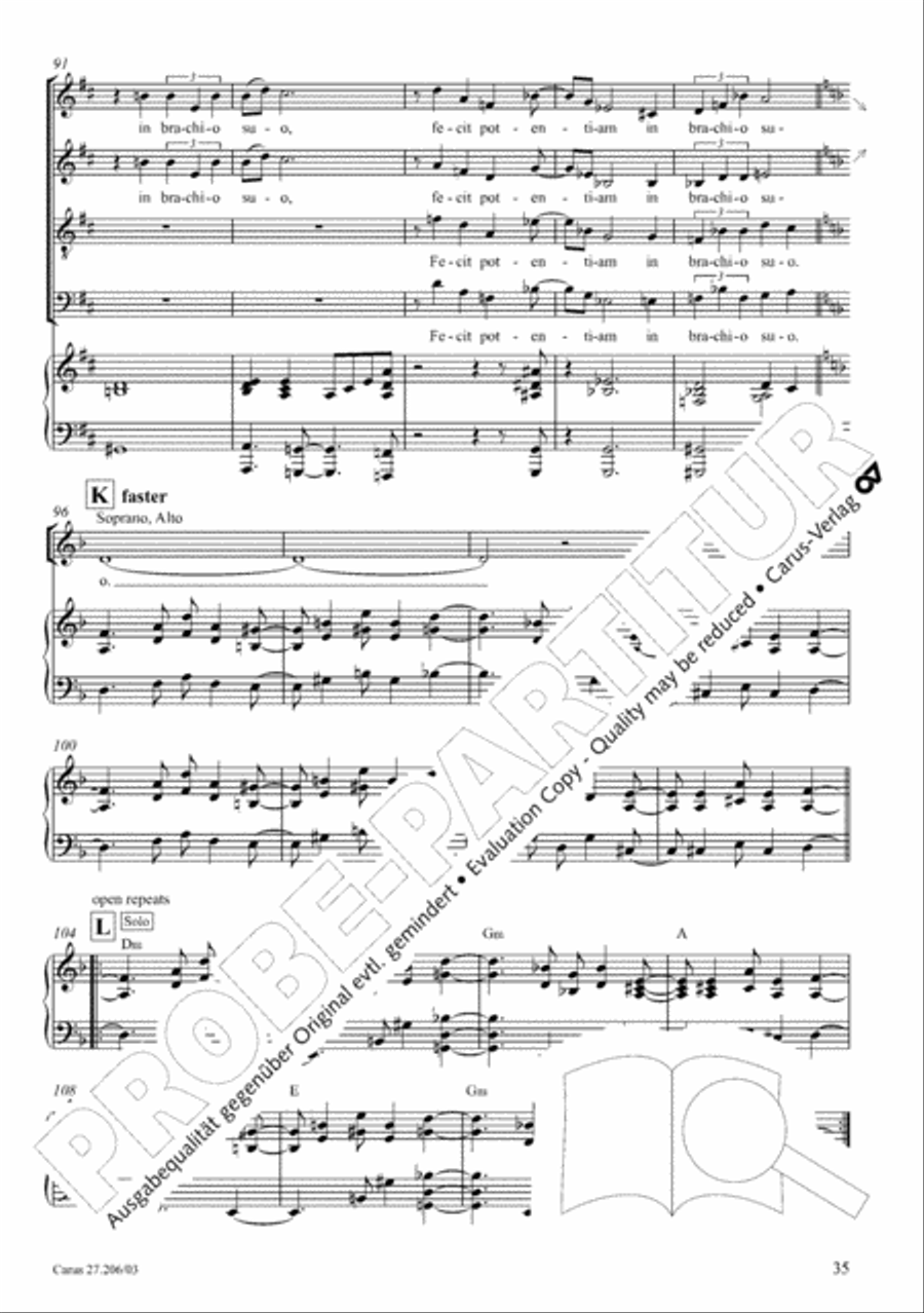 Magnificat 4-Part scores gallery preview page 36