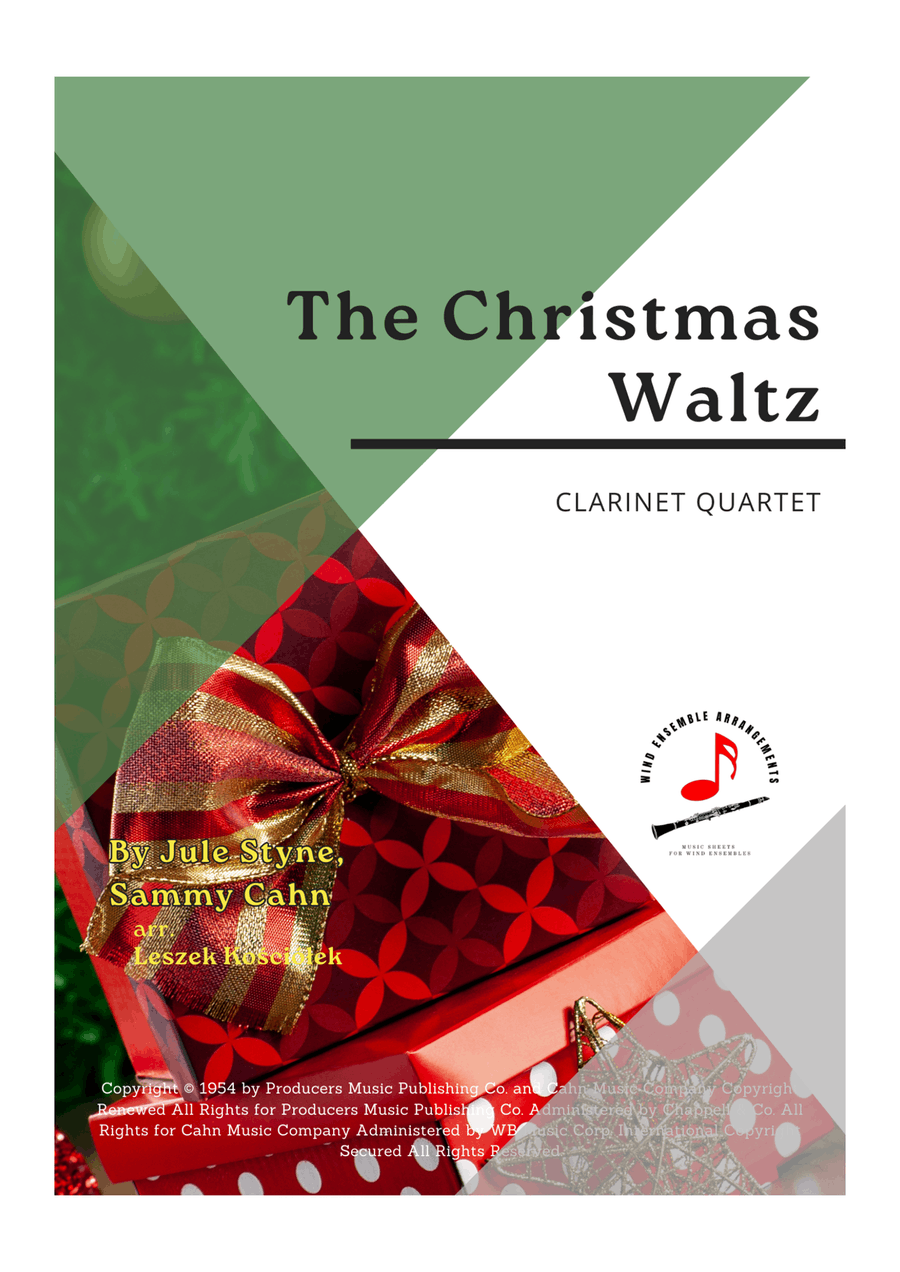 The Christmas Waltz The Christmas Waltz Clarinet Quartet scores gallery preview page 1