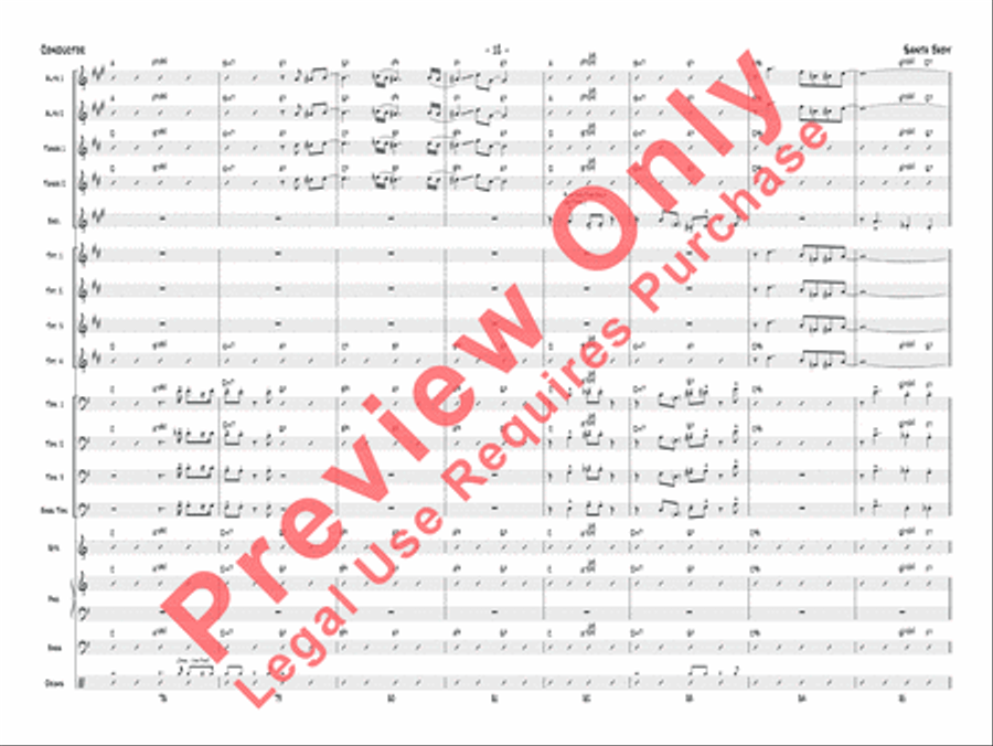 Santa Baby Jazz Ensemble scores gallery preview page 33
