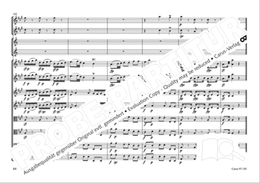Concertone in D major Horn scores gallery preview page 65