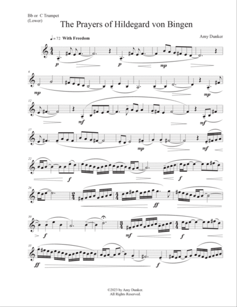 The Prayers of Hildegard von Bingen Chamber Music scores gallery preview page 3