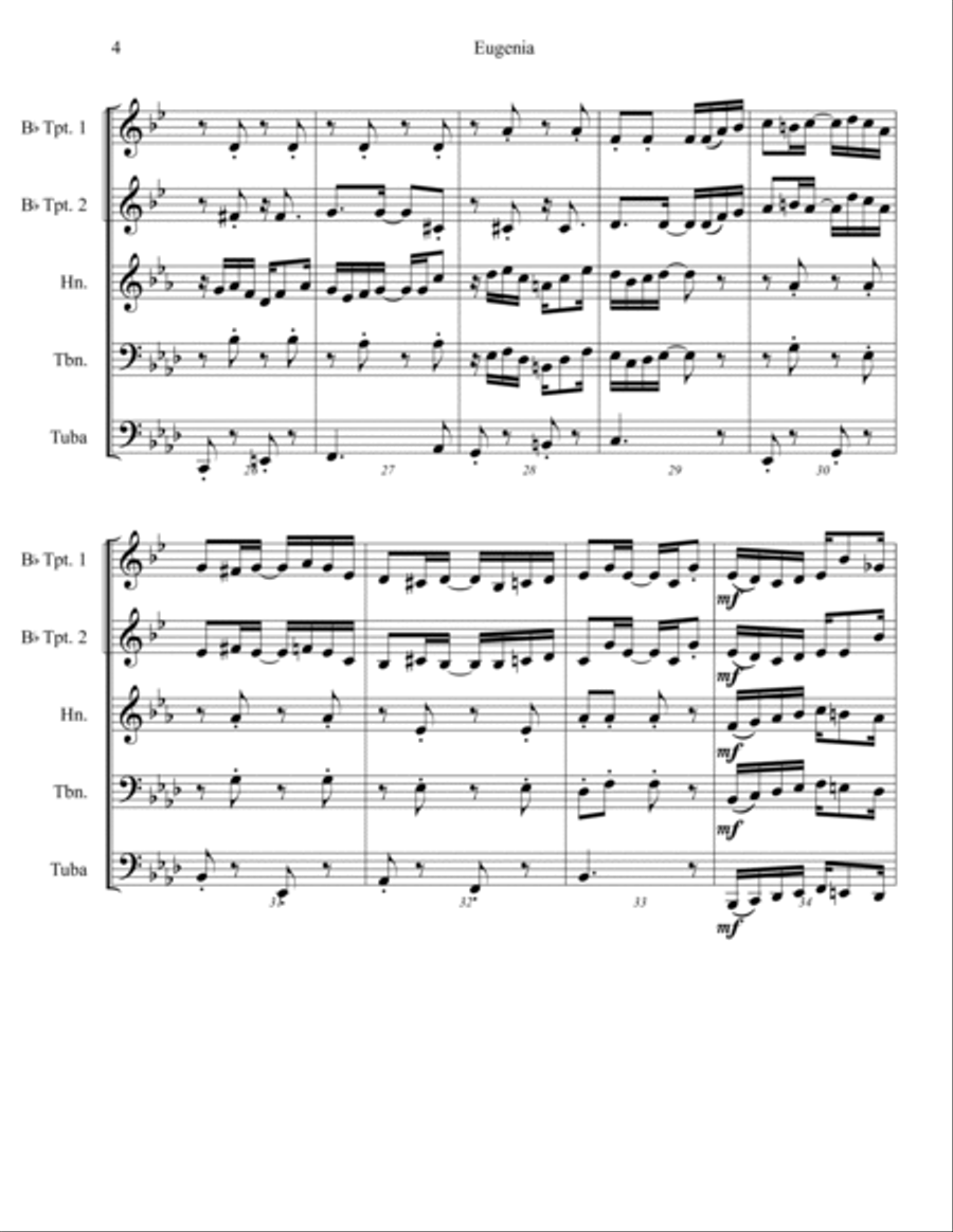 Eugenia Eugenia Brass Ensemble scores gallery preview page 6