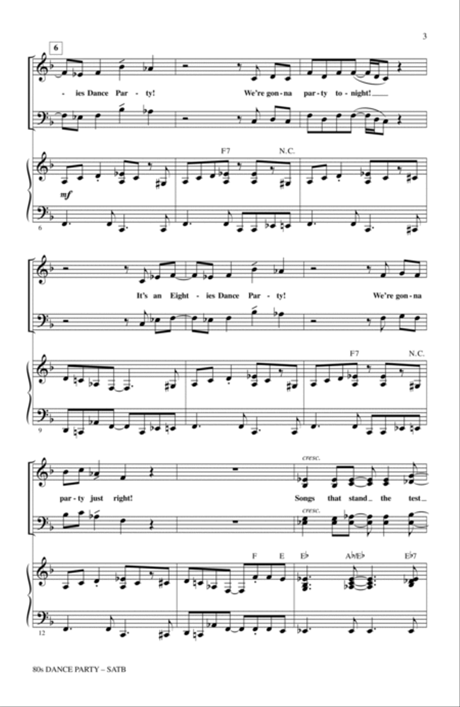 80s Dance Party (Medley) 80s Dance Party (Medley) 4-Part scores gallery preview page 2