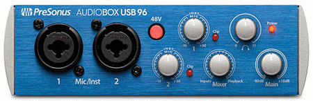 Audiobox 96 interface
