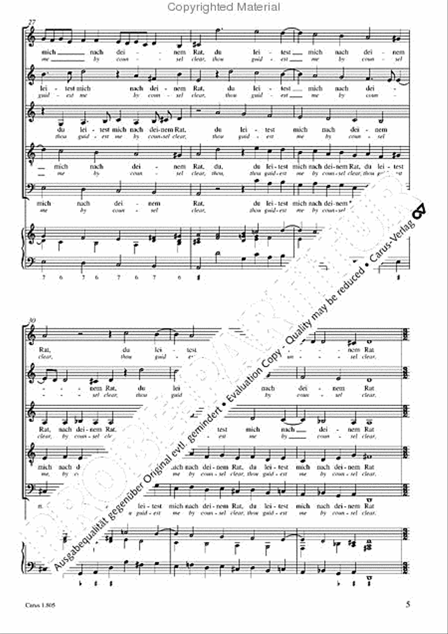 Nevertheless I am continually with thee (Dennoch bleibe ich stets an dir) SSATB scores gallery preview page 6