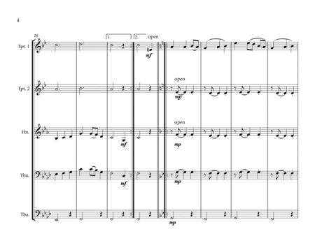 Tristonian Local Anthem (''The Cutty Wren'') for Brass Quintet image number null