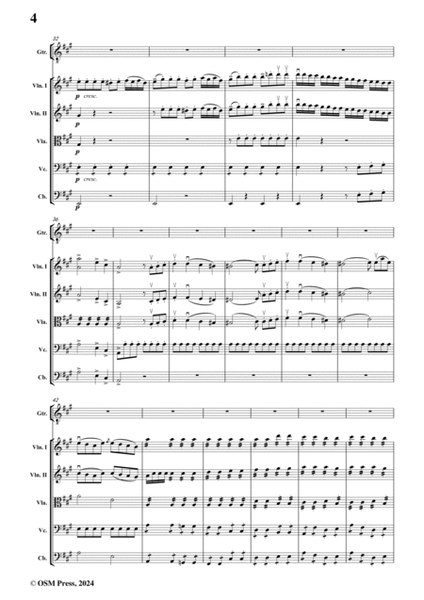 F. Carulli-Guitar Concerto,for Guitar and String Orchestra - Score Only image number null