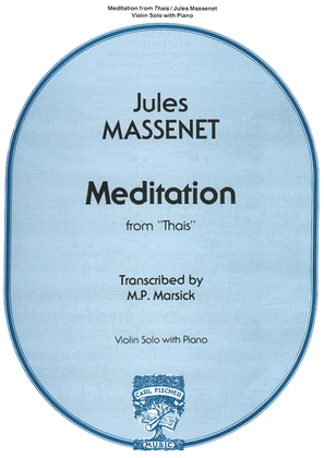 Book cover for Meditation From 'Thais'