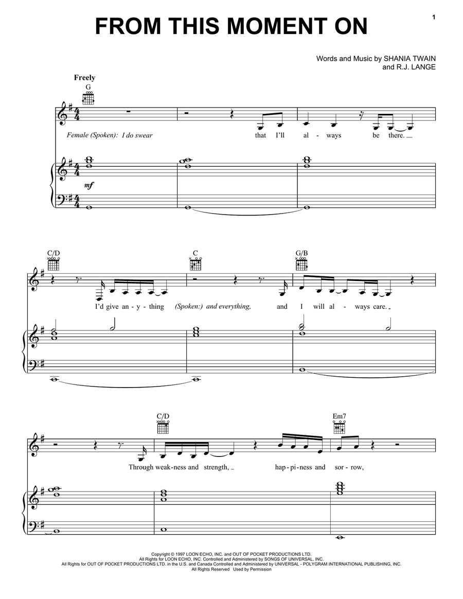 From This Moment On Acoustic Guitar scores gallery preview page 1