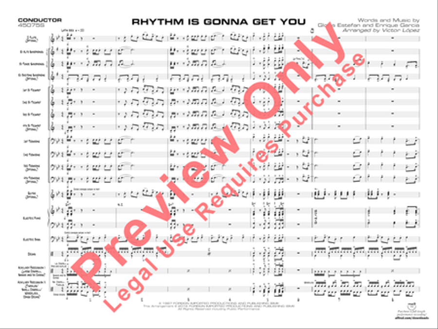Rhythm Is Gonna Get You Jazz Ensemble scores gallery preview page 4