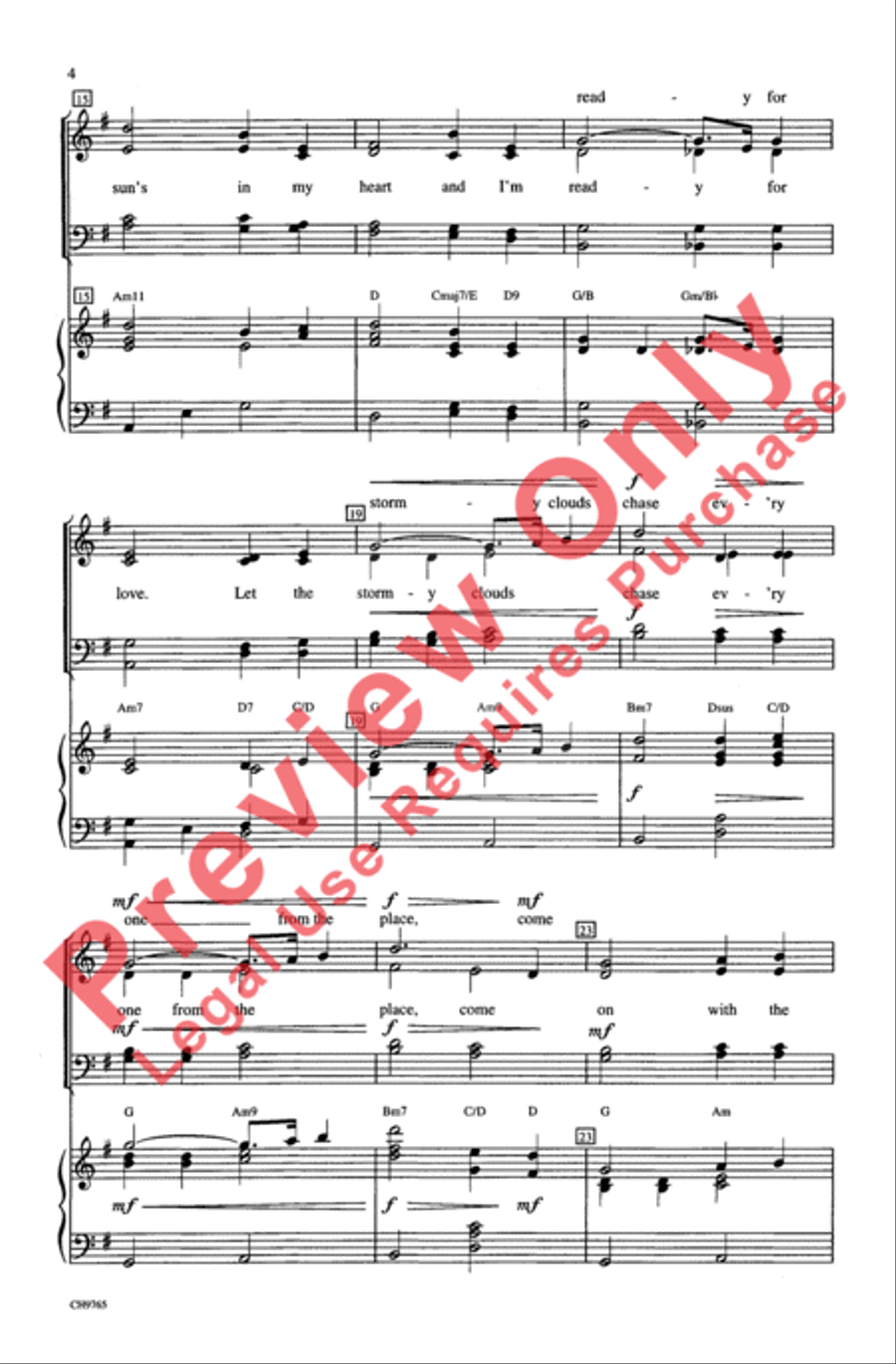 Singin' in the Rain 4-Part scores gallery preview page 4