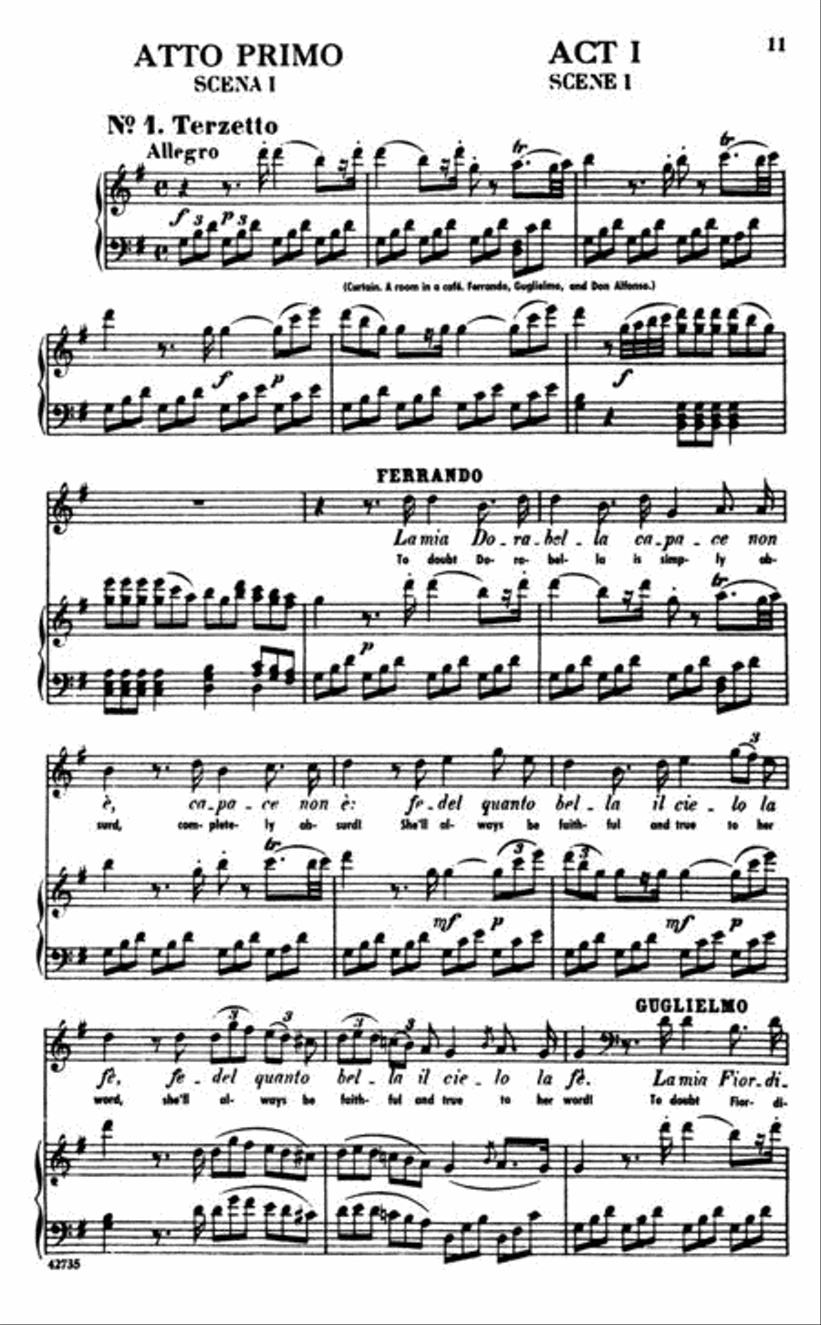 Così fan Tutte, K. 588 Voice scores gallery preview page 2