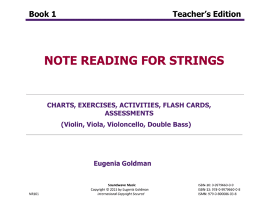 Note Reading for Strings Book 1 (Teacher's Edition) Piano Quintet scores gallery preview page 2