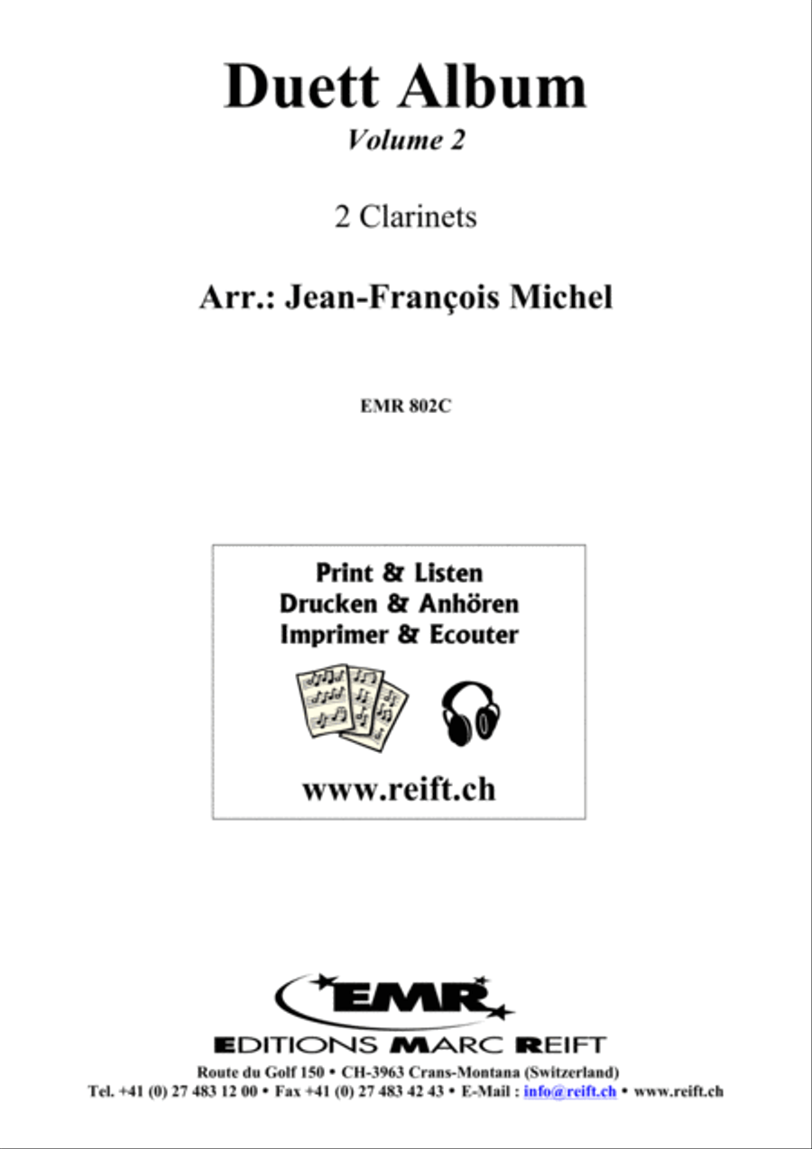 Duet Album Vol. 2 Clarinet Duet scores gallery preview page 2
