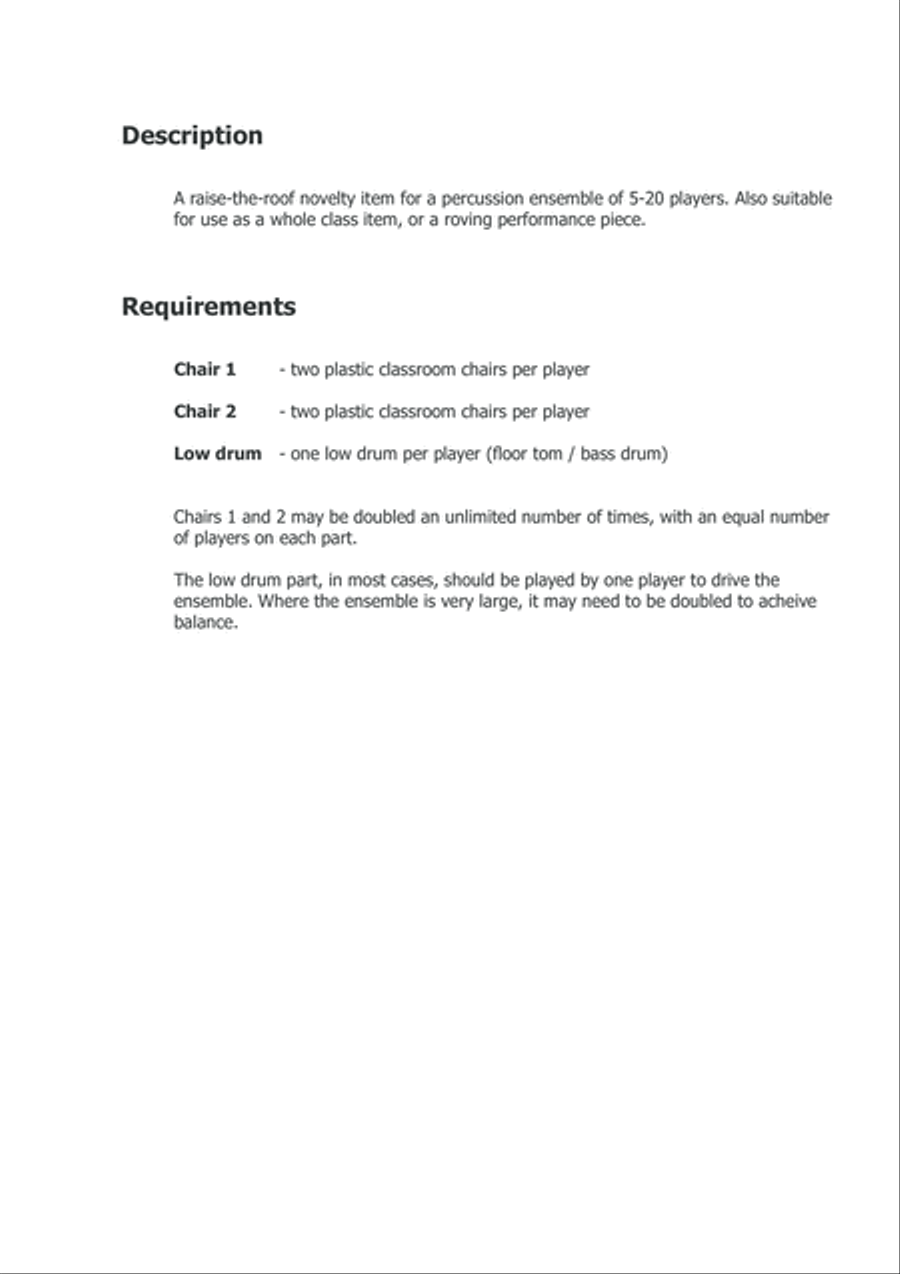 Double Stacked Percussion Ensemble scores gallery preview page 2