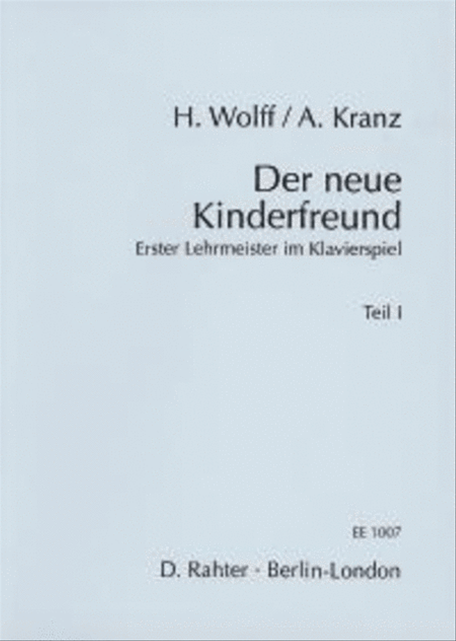 Der neue Kinderfreund Band 1 Piano Solo scores gallery preview page 1