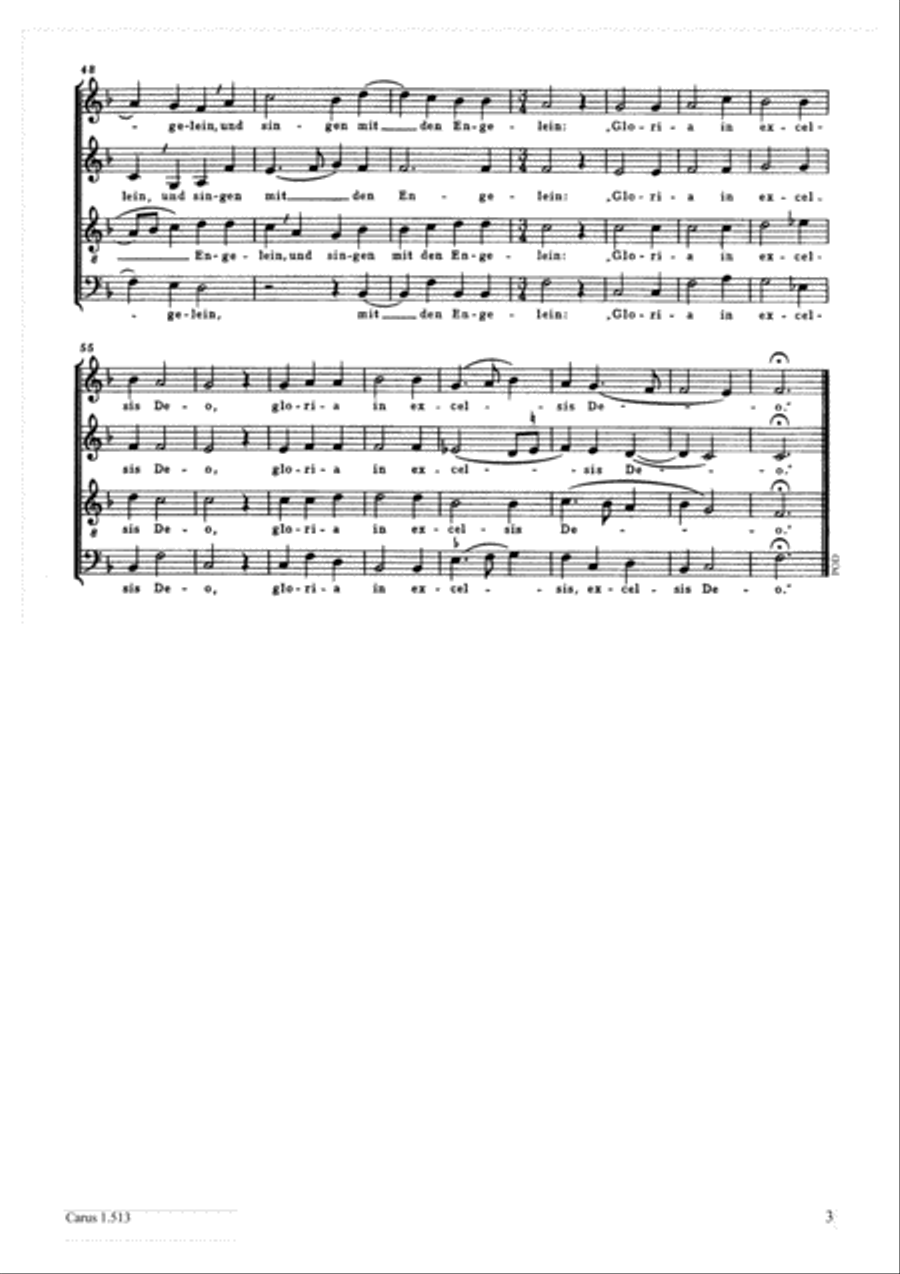 Wie schon singt uns der Engel Schar 4-Part scores gallery preview page 4