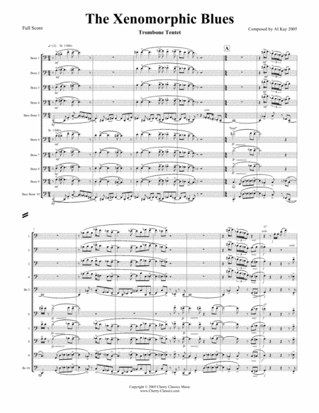 Xenomorphic Blues for 10-part Trombone Ensemble image number null