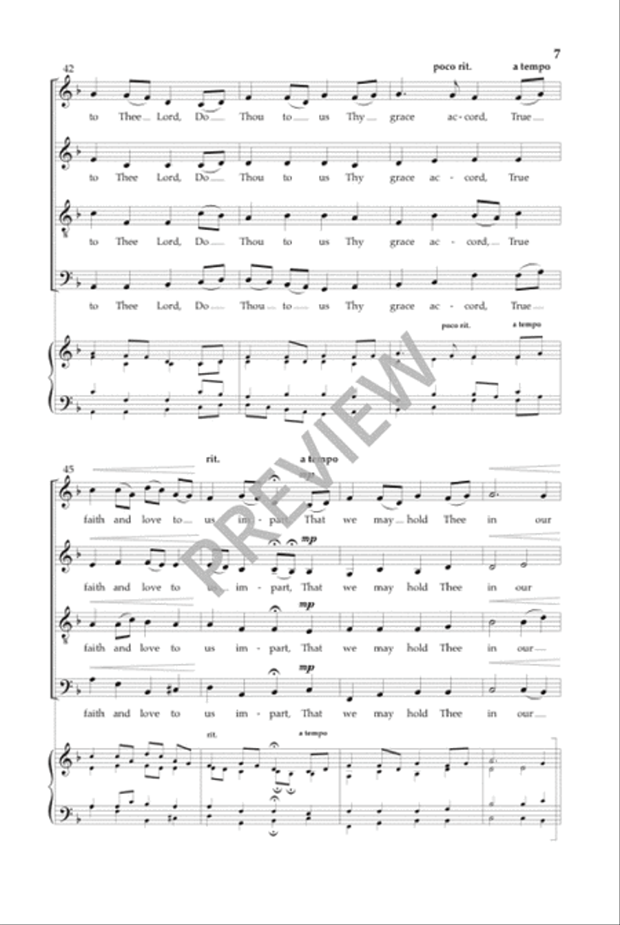 Thy Little Ones (SATB) 4-Part scores gallery preview page 8