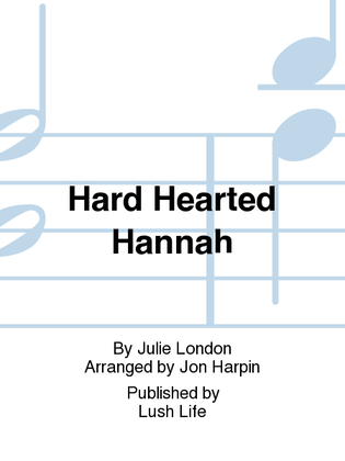 Book cover for Hard Hearted Hannah