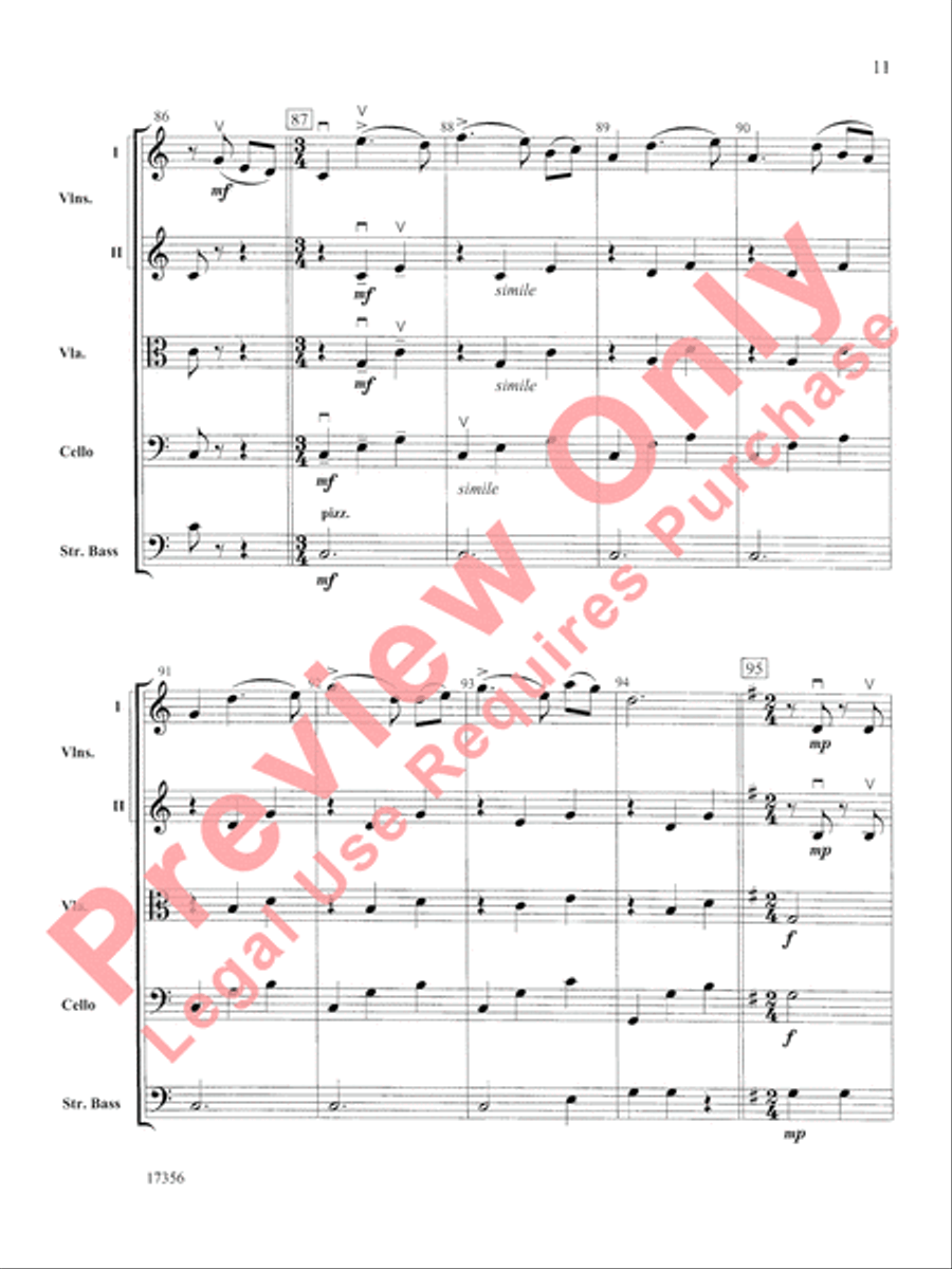 Alla Tchaikovsky String Orchestra scores gallery preview page 12