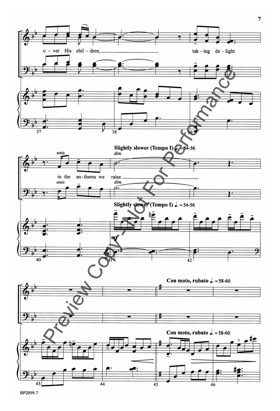 Anthems of Love Anthems of Love 4-Part scores gallery preview page 7