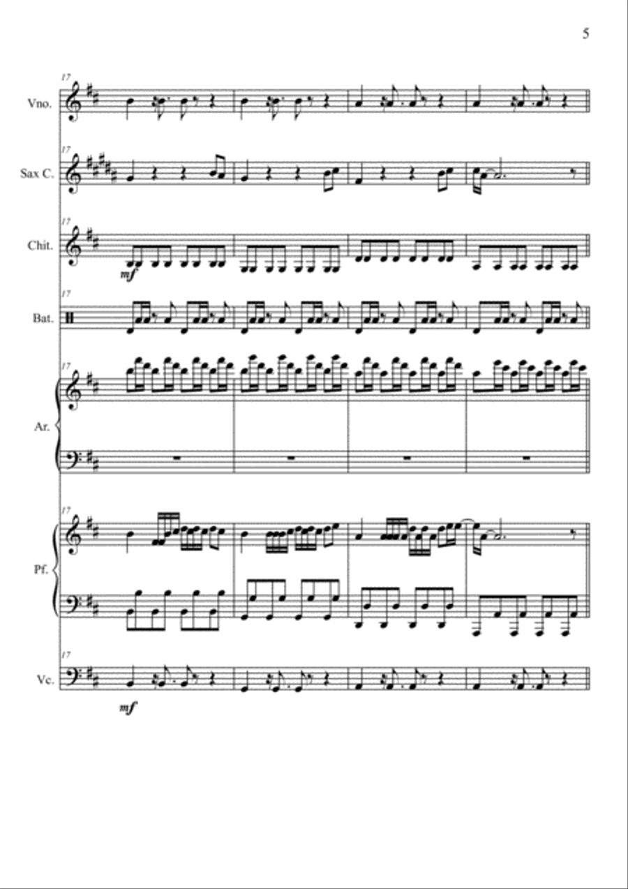 Despacito Despacito Large Ensemble scores gallery preview page 5
