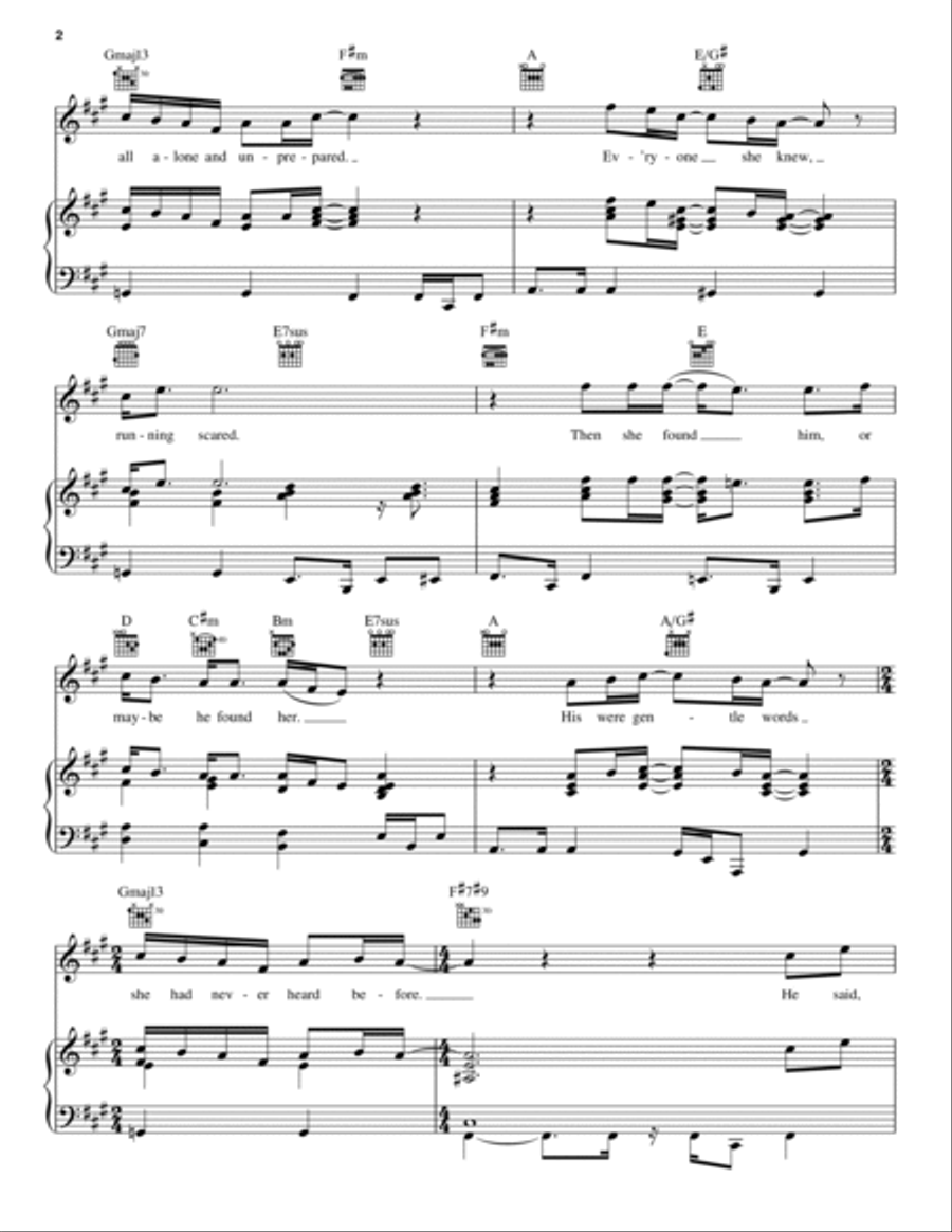 Lisa, Listen To Me Piano, Vocal, Guitar scores gallery preview page 2