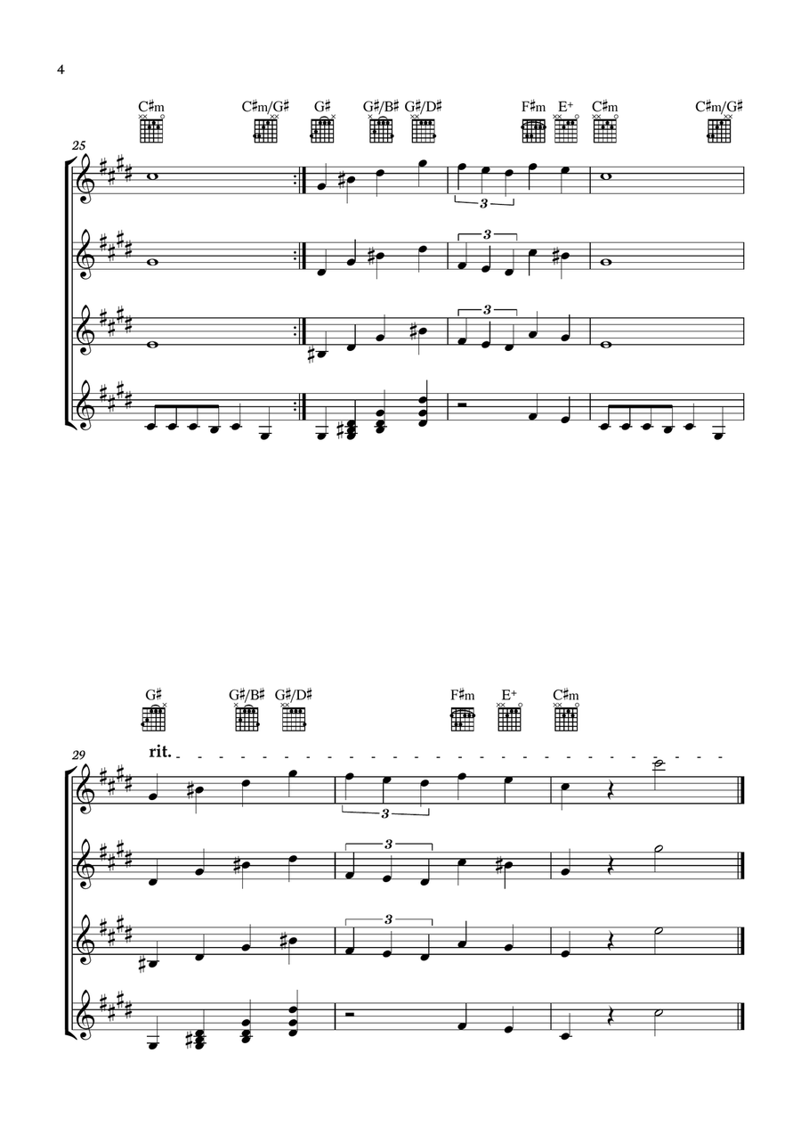 Theme From Spider Man Guitar Ensemble scores gallery preview page 4