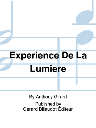 Book cover for Experience De La Lumiere