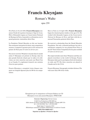 Roman’s Waltz, opus 259