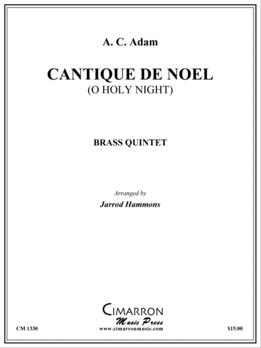 Cantique de Noel (O Holy Night) Brass Quintet scores gallery preview page 1
