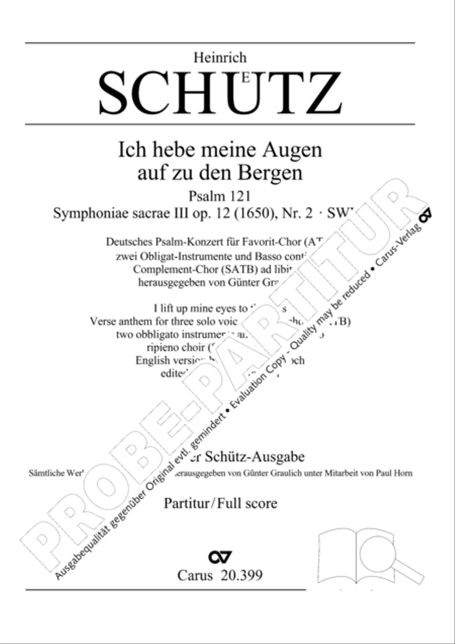 I lift up mine eyes (Ich hebe meine Augen auf zu den Bergen) ATB scores gallery preview page 2