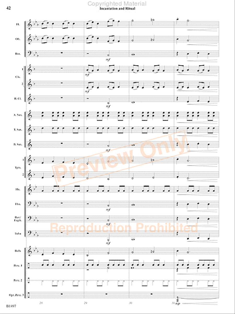 Curtain Up! Concert Band scores gallery preview page 39