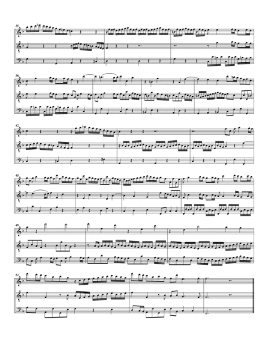 Trio sonata TWV 42:F3 (Essercizii musici, trio no.7) (arrangement for 3 recorders) Recorder scores gallery preview page 4