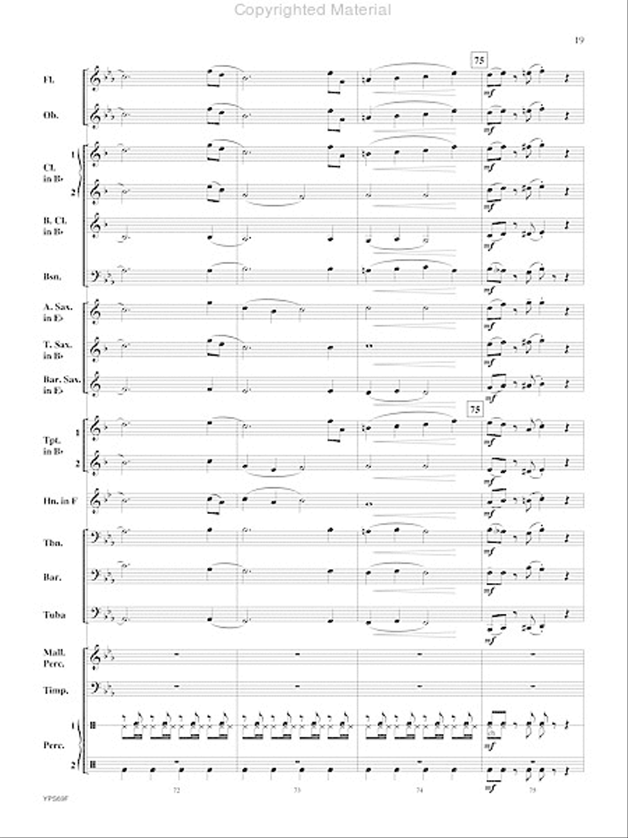 Will Drum for Food Will Drum for Food Concert Band scores gallery preview page 20