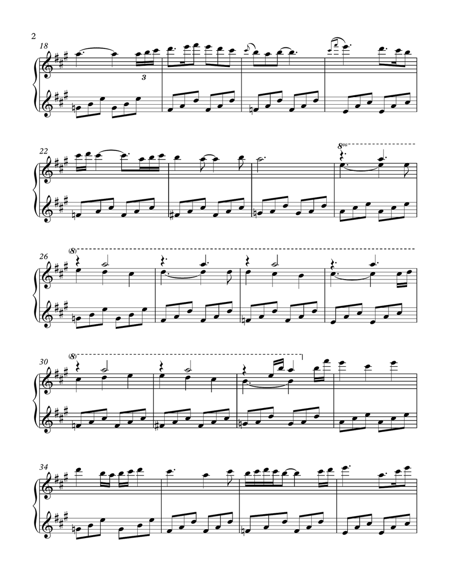Come, Thou Long Expected Jesus (new age piano) Piano Solo scores gallery preview page 2