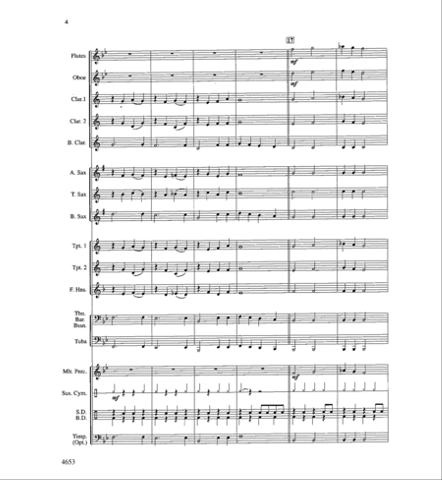 Boomerang Blues Concert Band scores gallery preview page 4