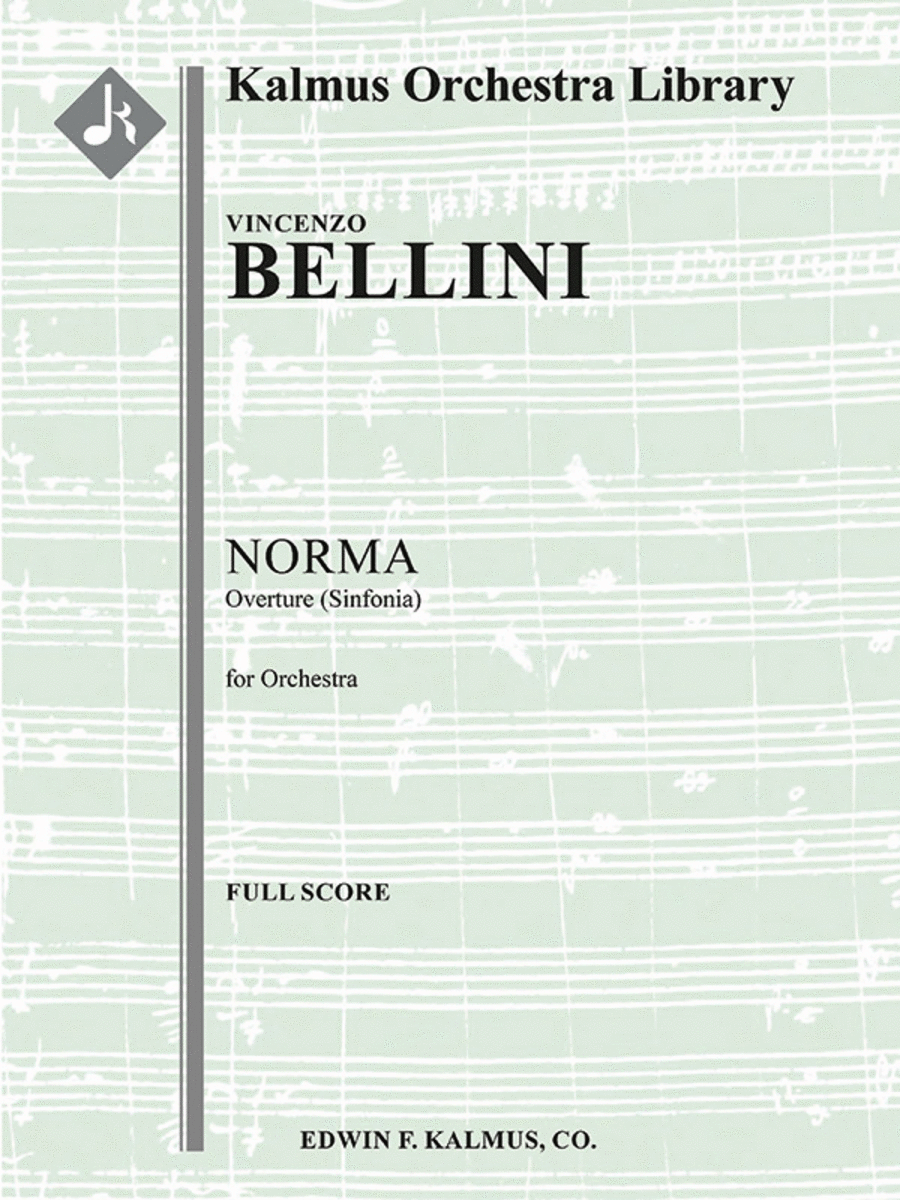 Norma: Overture (Sinfonia) Full Orchestra scores gallery preview page 1