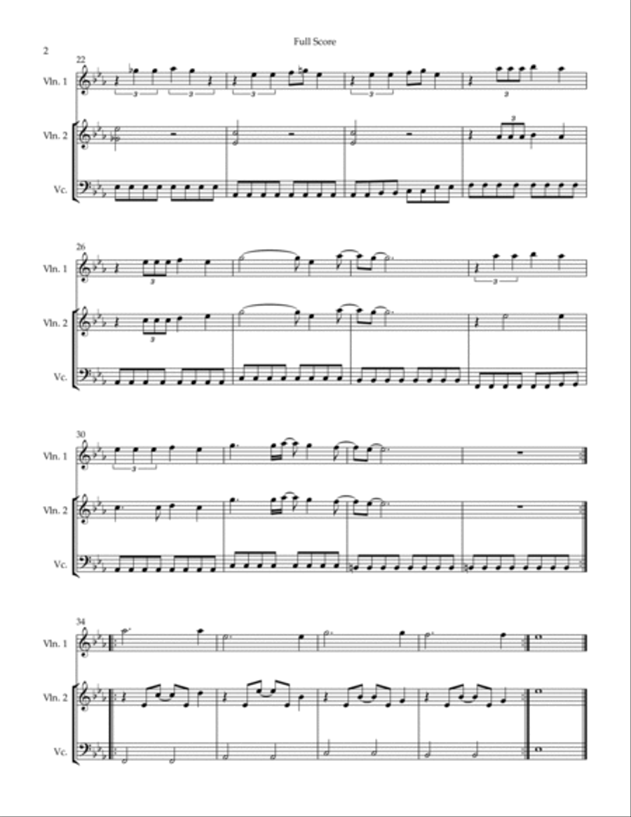 Enjoy The Silence String Trio scores gallery preview page 2
