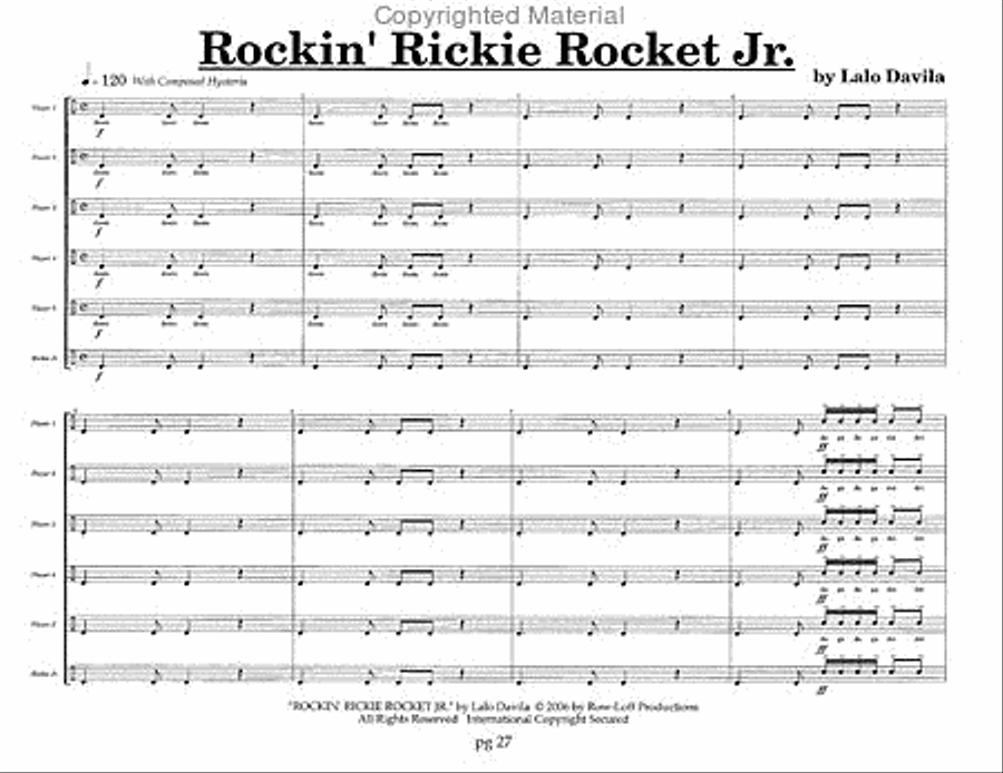 Noveltysicles - 8 Novelty Ensembles for 6 Young Percussionists Percussion Ensemble scores gallery preview page 9
