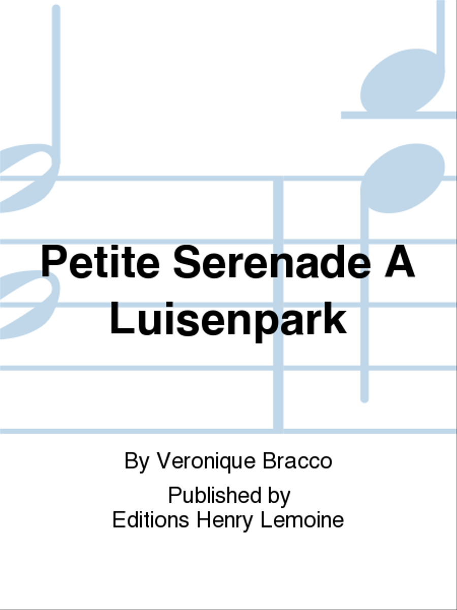 Petite Serenade A Luisenpark Piano Solo scores gallery preview page 1