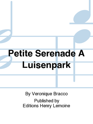 Book cover for Petite Serenade A Luisenpark