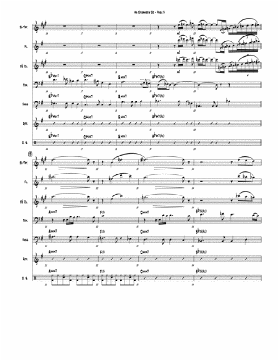 As Dreamers Do (septet version / Blowholes) Jazz Ensemble scores gallery preview page 3