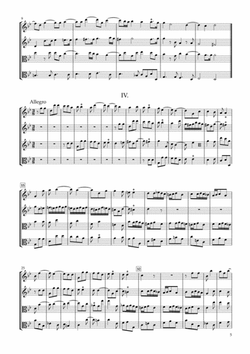 Sonata Op.34-1 for Two Violins & Two Violas image number null