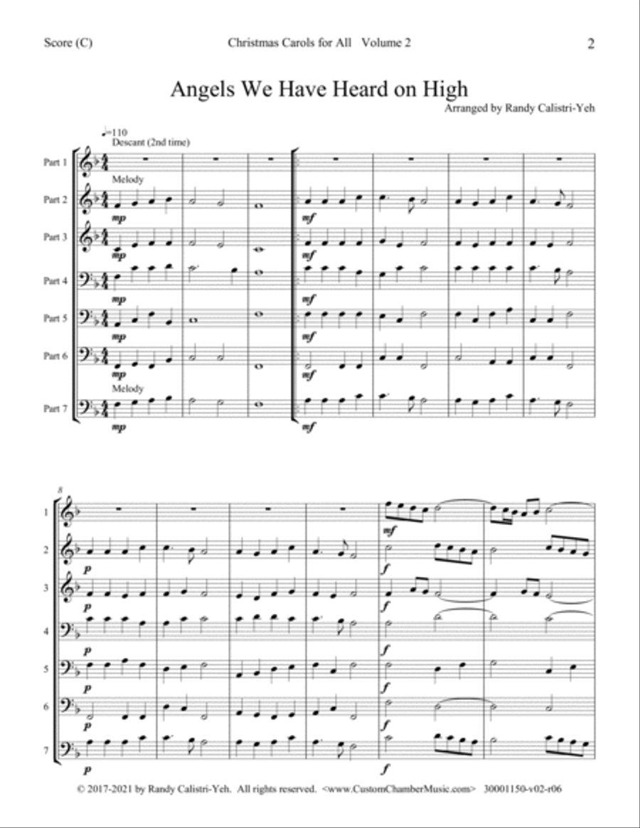 Christmas Carols for All, Volume 2 (Flexible Ensemble) Small Ensemble scores gallery preview page 6
