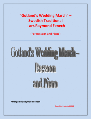 Gotland's Wedding March - Traditional - Bassoon and Piano